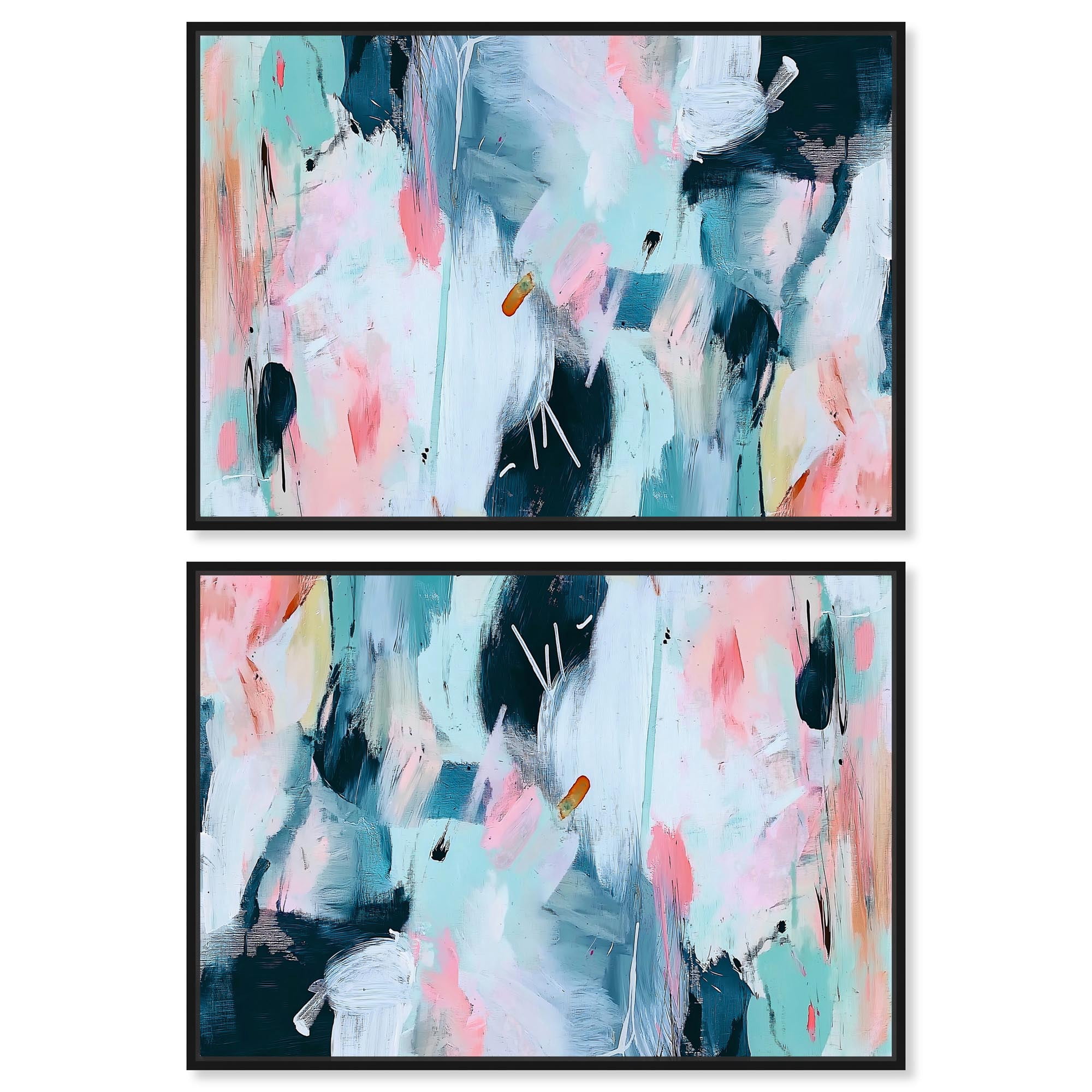 Art Remedy Dopamine Decor Canvas, 45" x 30", Black Frame, Detailed Soft ...