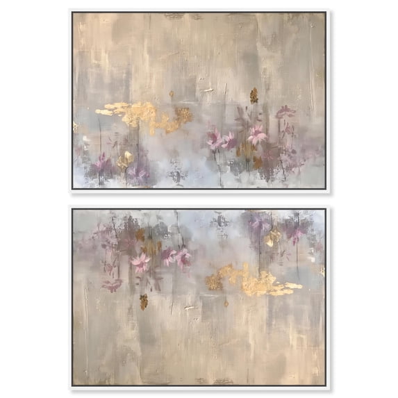 Art Remedy Elegant Florals Canvas, 30" x 20", White Frame, Sienna Gilded III Set