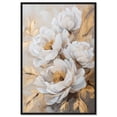 thumbnail image 1 of Art Remedy Elegant Flower Art Canvas, 16" x 24", Black Frame, Blooming in the Golden Mist, 1 of 7