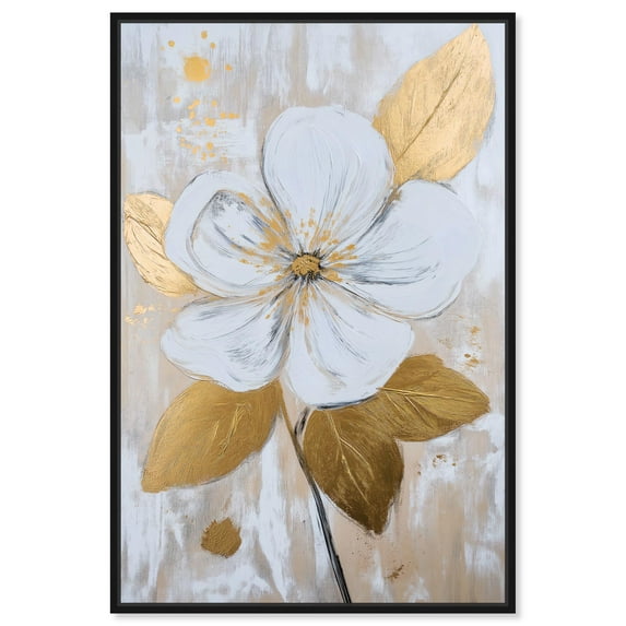 Art Remedy Elegant Flower Art Canvas, 30" x 45", Black Frame, Luxe Flower III