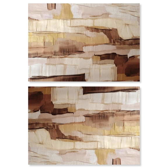 Art Remedy Expressionism Abstract Canvas, 30" x 20", Gallery Wrapped, Afrique Set