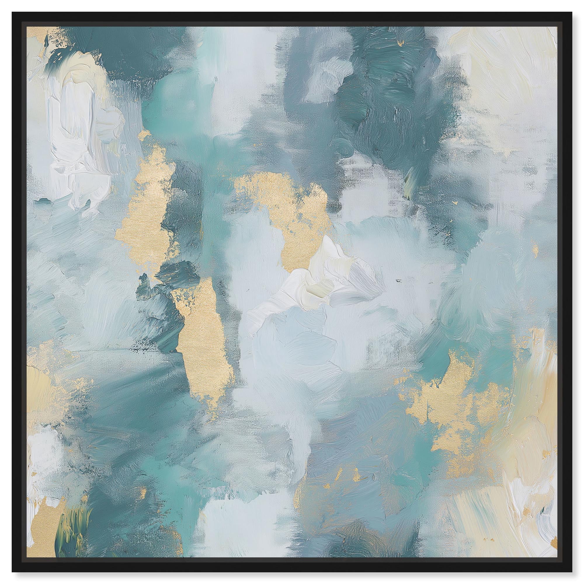 Art Remedy Faded Blue Abstract Canvas, 16