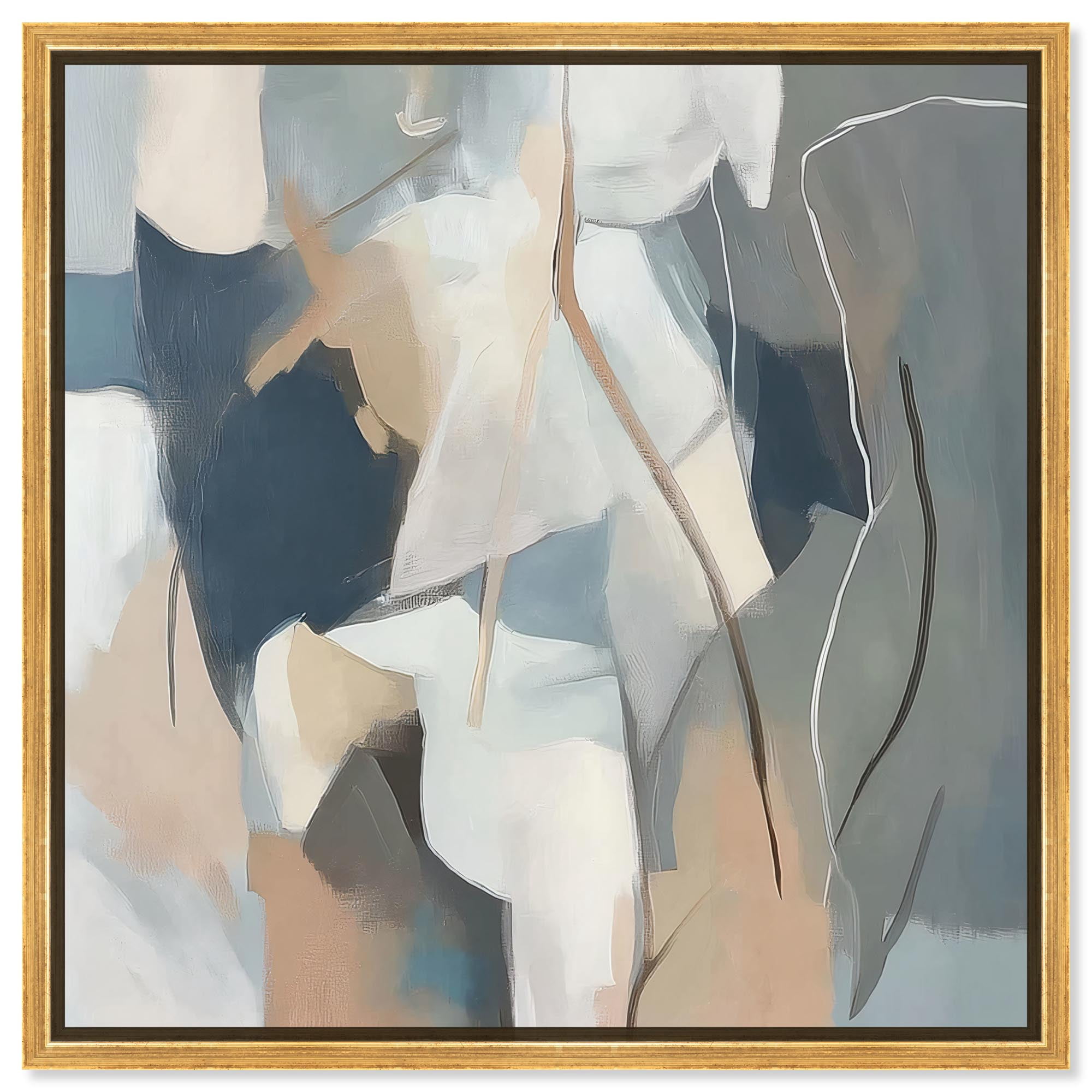 Art Remedy Faded Blue Abstract Canvas, 20