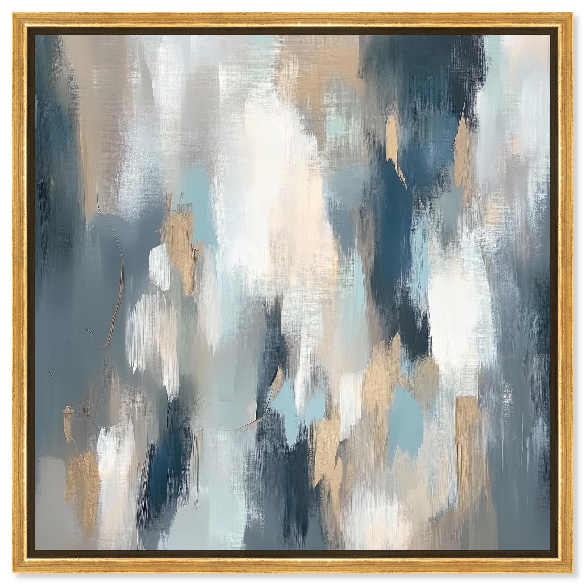 Art Remedy Faded Blue Abstract Canvas, 24