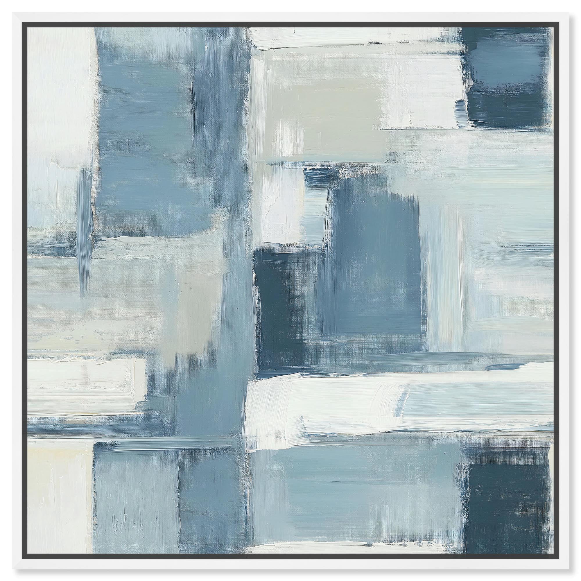 Art Remedy Faded Blue Abstract Canvas, 24