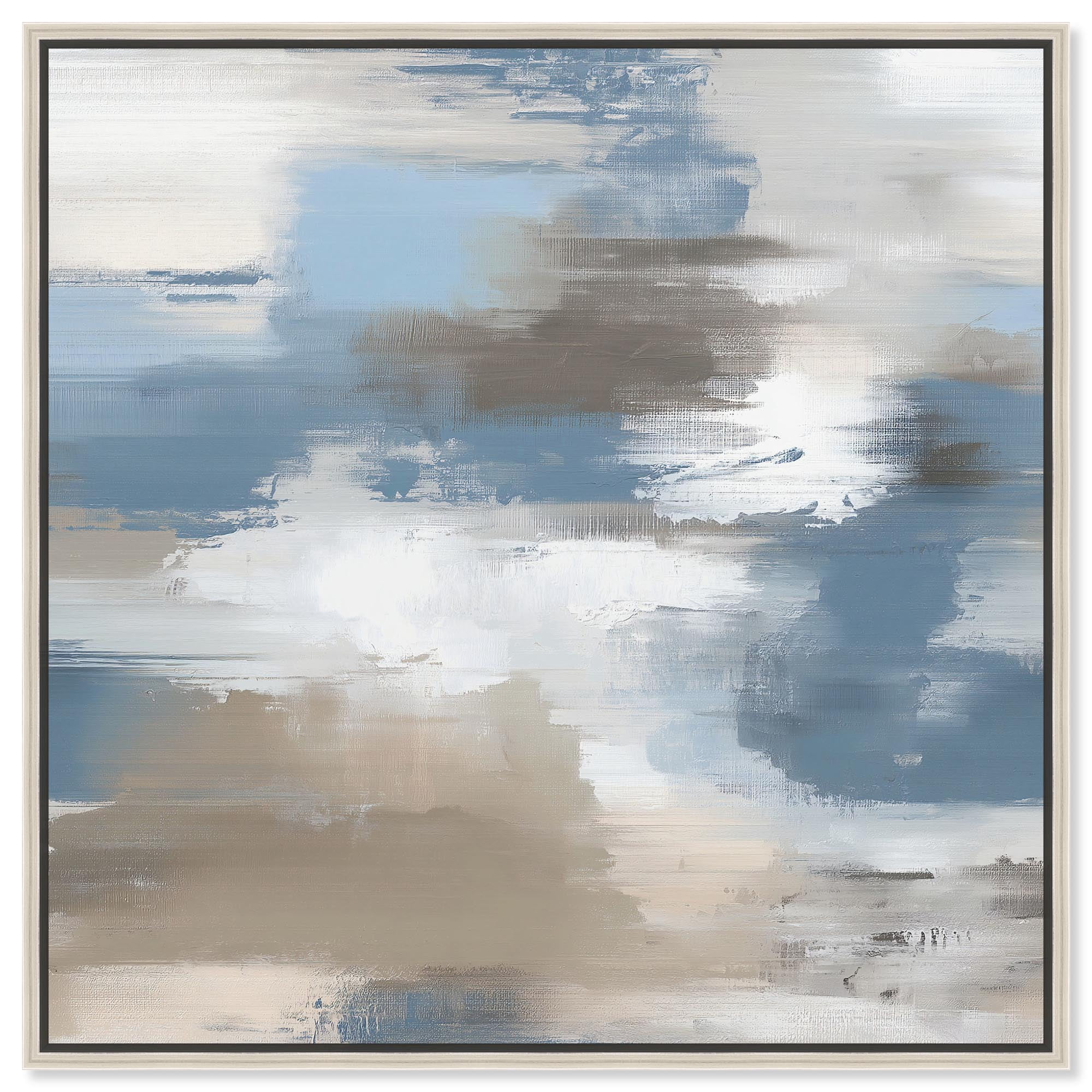 Art Remedy Faded Blue Abstract Canvas, 30