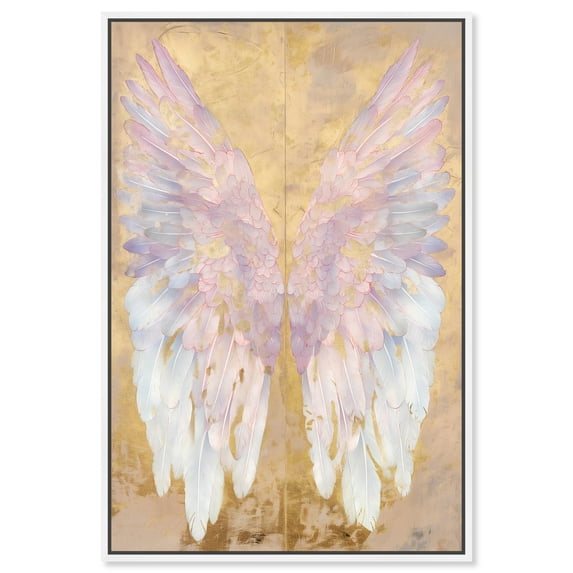 Art Remedy Fairy Wings Art Canvas, 20" x 30", White Frame, Ascension II
