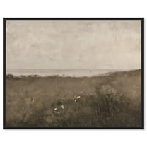 Art Remedy Farmhouse Landscape Canvas, 20" x 16", Black Frame, Dust Settles