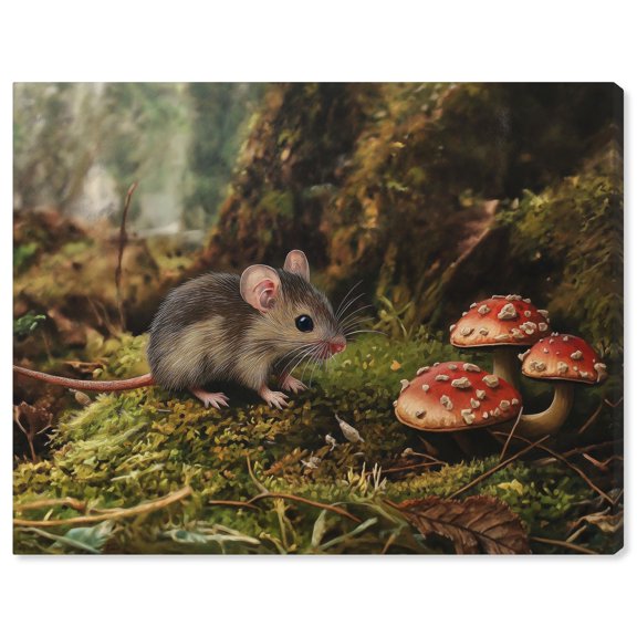 Art Remedy Farmhouse Landscape Canvas, 24" x 20", Gallery Wrapped, Mouse in Moss