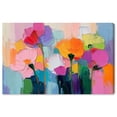 thumbnail image 1 of Art Remedy Floral Abstracts Canvas, 54" x 36", Gallery Wrapped, Expressive Blooms I, 1 of 7