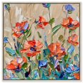 thumbnail image 1 of Art Remedy Floral and Nature Canvas, 20" x 20", Silver Frame, Flowers in the Good Old Summertime, 1 of 7