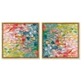 thumbnail image 1 of Art Remedy Flowy Abstracts Canvas, 30" x 30", Gold Frame, Colorful Fish Patterns II Set, 1 of 5