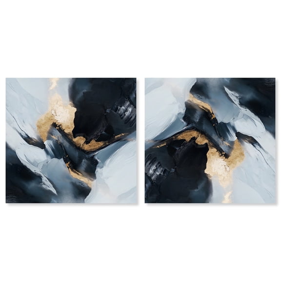 Art Remedy Mancave Art Canvas, 40" x 40", Gallery Wrapped, Abstract Interlude I Set