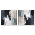 thumbnail image 1 of Art Remedy Minimalism Abstract Canvas, 16" x 16", Silver Frame, Textured Serenity Set, 1 of 5