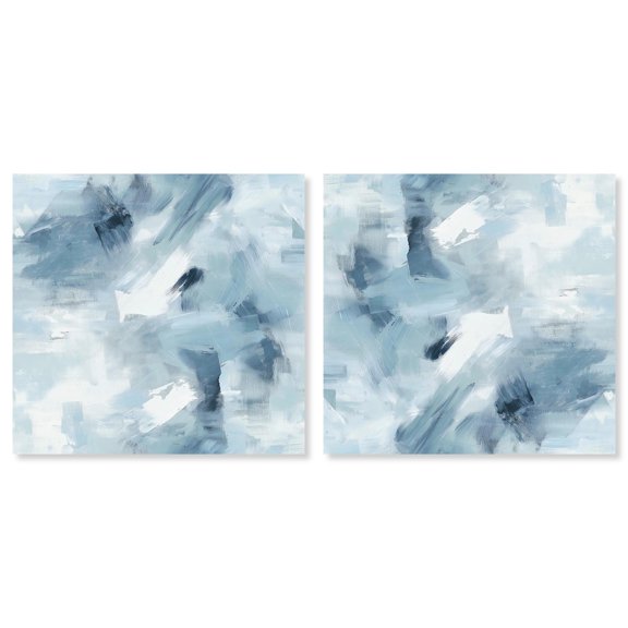 Art Remedy Modern Abstracts Canvas, 40" x 40", Gallery Wrapped, Where Clouds Gather II Set