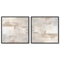 thumbnail image 1 of Art Remedy Modern Boho Canvas, 24" x 24", Black Frame, Arid Hues I Set, 1 of 5