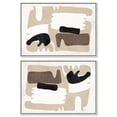 thumbnail image 1 of Art Remedy Modern Contemporary Canvas, 36" x 24", Silver Frame, Sandera Due Set, 1 of 5