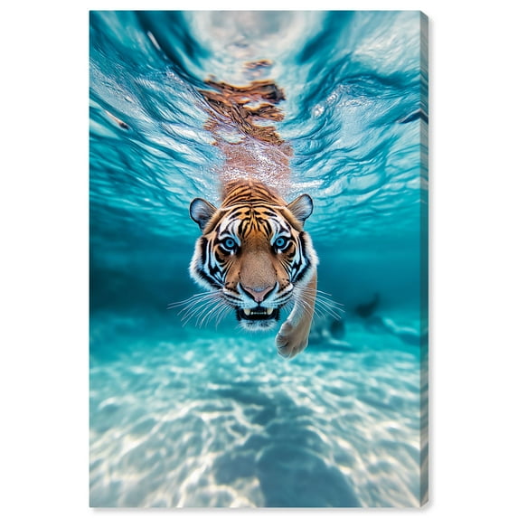 Art Remedy Modern Tiger Art Canvas, 10" x 15", Gallery Wrapped, Eye of the Tiger