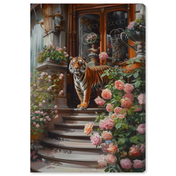 Art Remedy Modern Tiger Art Canvas, 10" x 15", Gallery Wrapped, Tiger at the Store