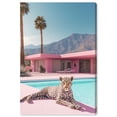 thumbnail image 1 of Art Remedy Modern Tiger Art Canvas, 30" x 45", Gallery Wrapped, Leopard Pink House, 1 of 7