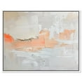 thumbnail image 1 of Art Remedy Muted Neutral Art Canvas, 36" x 30", White Frame, Orange Mist Halo, 1 of 7