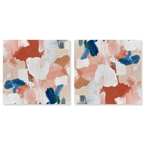 Art Remedy Pastel Hue Abstract Canvas, 40" x 40", Gallery Wrapped, Emotional Expression Colors II Set