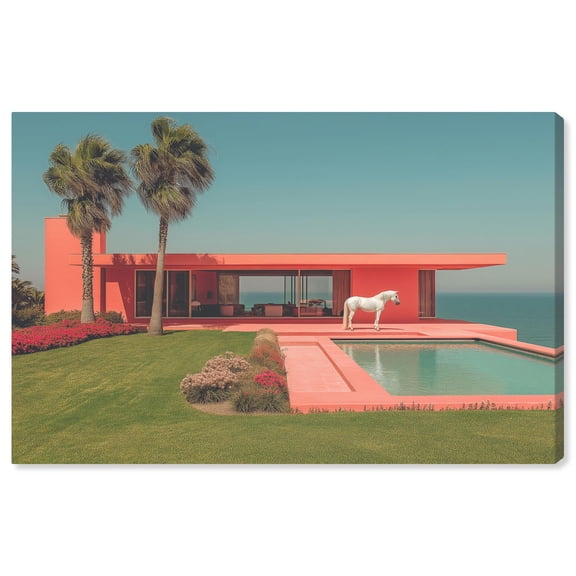 Art Remedy Retro Photography Canvas, 15" x 10", Gallery Wrapped, Horse of the Coast