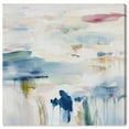thumbnail image 1 of Art Remedy Soft Color Abstracts Canvas, 40" x 40", Gallery Wrapped, Veil of Azure II, 1 of 7