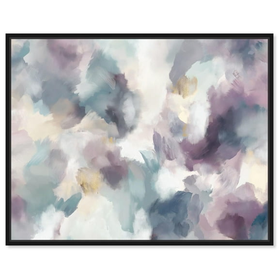 Art Remedy Watercolor Abstract Canvas, 20" x 16", Black Frame, Golden Reflections