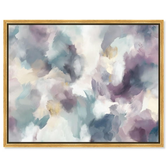 Art Remedy Watercolor Abstract Canvas, 20" x 16", Gold Frame, Golden Reflections