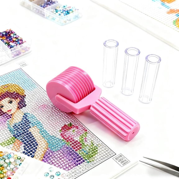 Art Roller DIY Craft For Rhinestone Embroidery Easy Grip Hand Roller Detachable Painting Tool