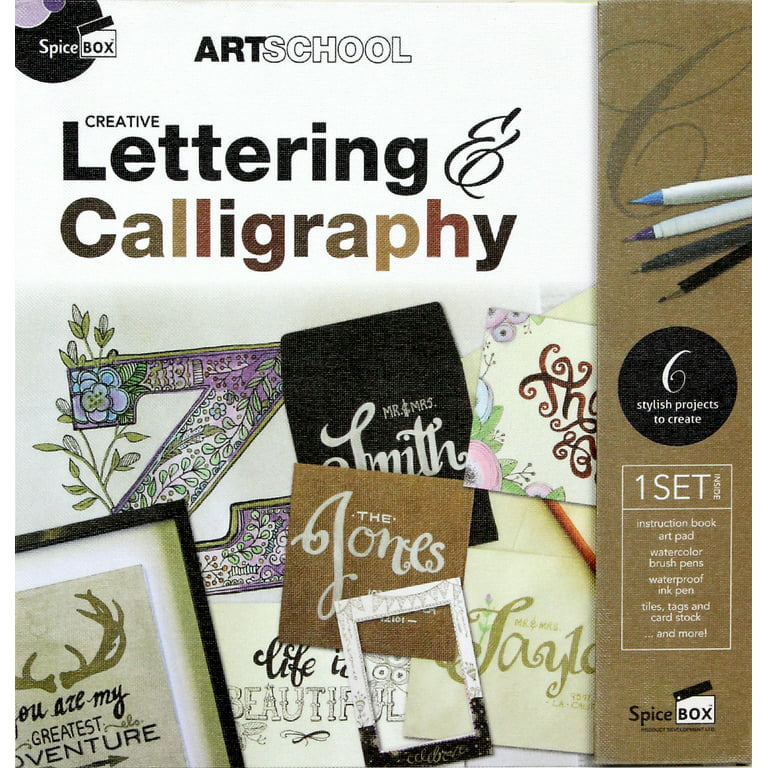 Art School Creative Lettering & Calligraphy Learning Kit