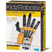 4M KidzRobotix - Motorized Robot Hand - DIY Building Science Kit, Programmable Drum, Lever-Based Fingers, Precision Gear System, STEM Toy, Kids 8+