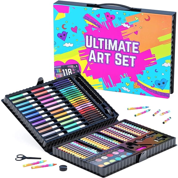 Art Set For Girls,118 Pieces Arts And Crafts Kit For Kids.