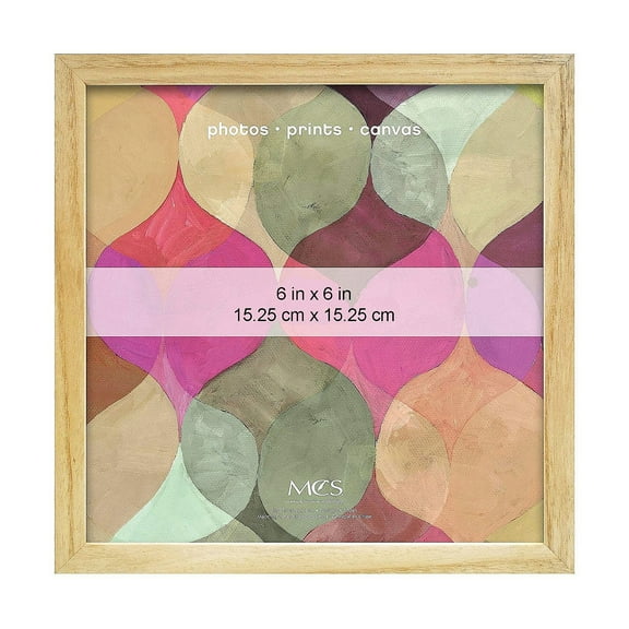 Art Shadow-Box 1-3 8in depth NATURAL Wood 6x6 frame - 6x6