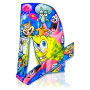 Art Silky Design Durag - Silky 360 Wave Du Rag with Long Tails and Quadruple Stitching - Smooth Silk Fabric for Comfort and Compression Blue Sponge B, Large