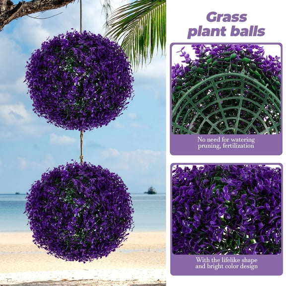 Art Simulated Plant Topiary Ball Eucalyptus Leaf Decorative Ball Grass Plant Ball Fake Simulate Ivy Leaves Wedding Party Christmas Dcor