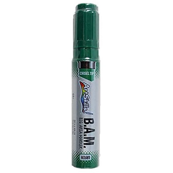 Art Skills B.A.M. Chisel Tip Marker Big Area Marker Green