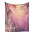 thumbnail image 1 of Art Soft Flannel Fleece Throw Blanket, Enchanted Cherry Blossom Petals Field Shabby Form Floral Garden Spring Picture, Cozy Plush for Indoor and Outdoor Use, 50" x 70", Pale Pink Peach, by Ambesonne, 1 of 6