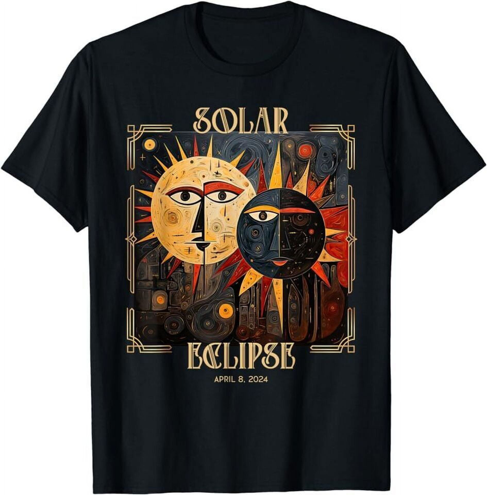 Art Solar Eclipse Shirt 2025 Sun Totality April 8th America Funny T