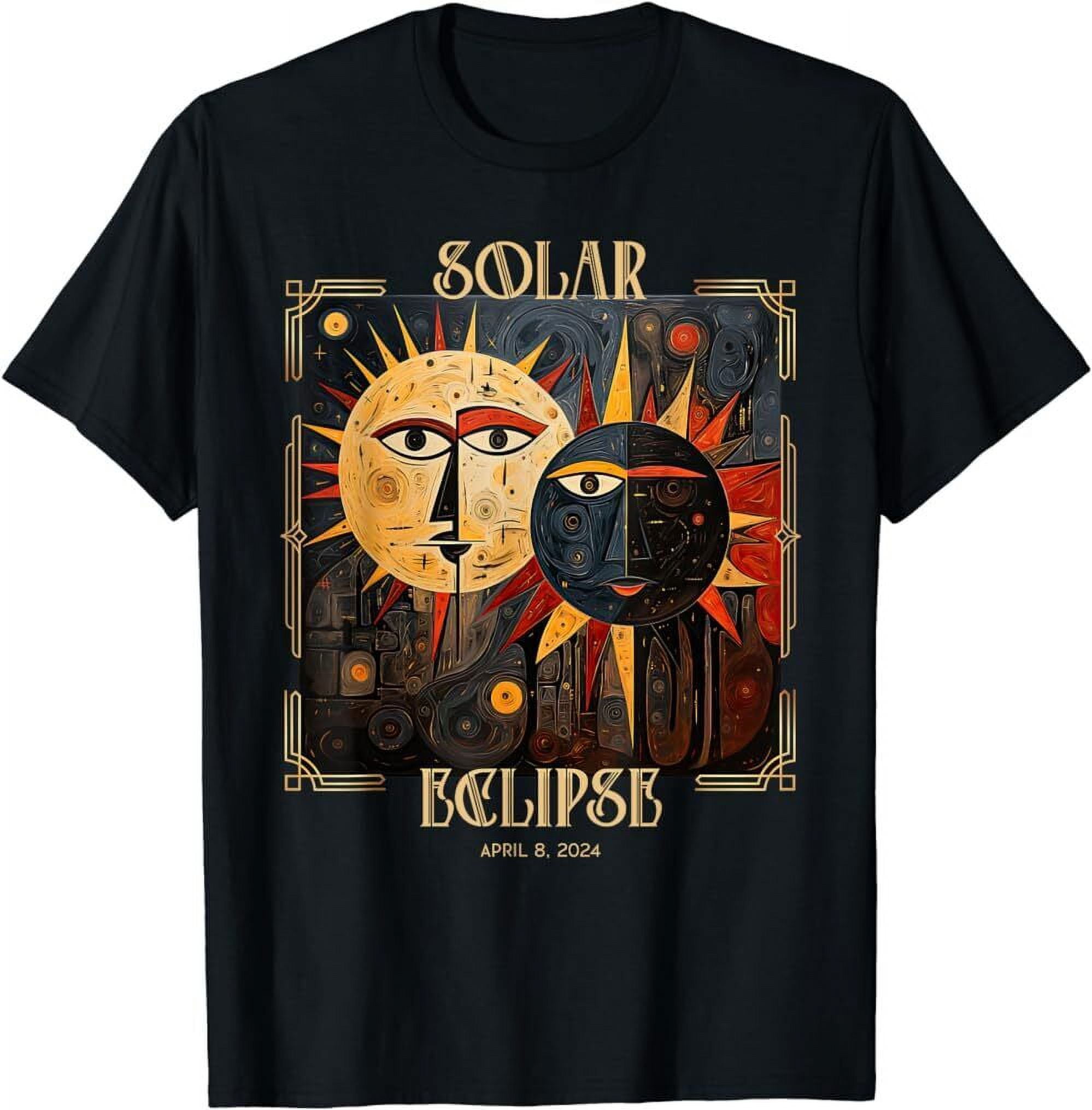 Art Solar Eclipse Shirt 2024 Sun Totality April 8th America TShirt