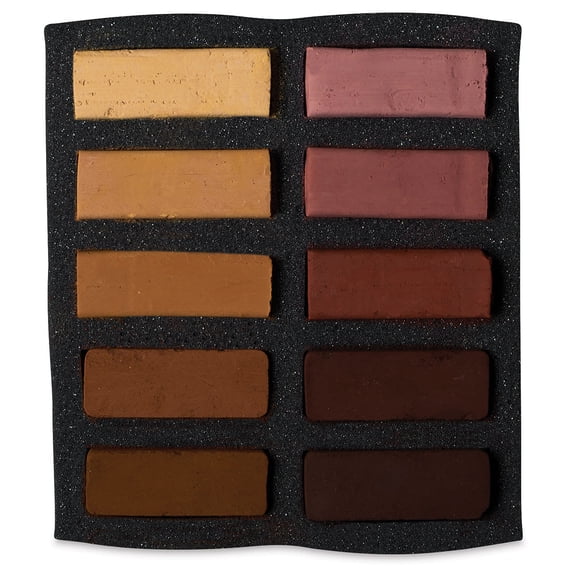 Art Spectrum Extra Soft Square Pastels - Australian Earths, Set of 10
