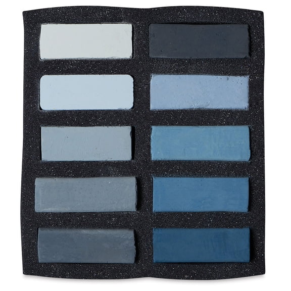 Art Spectrum Extra Soft Square Pastels - Cool Greys, Set of 10