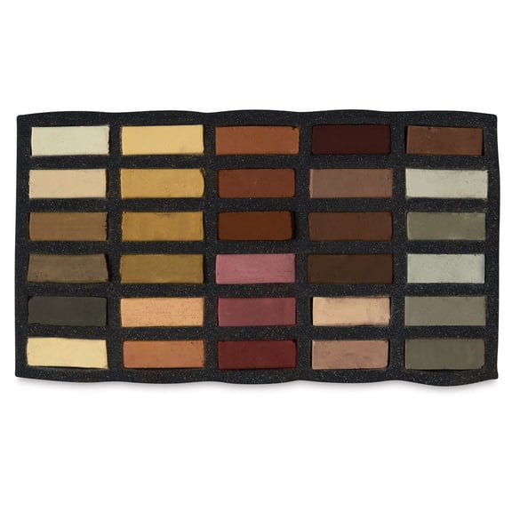 Art Spectrum Extra Soft Square Pastels - Earths, Set of 30