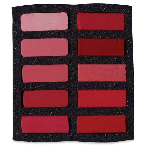 Art Spectrum Extra Soft Square Pastels - Reds, Set of 10