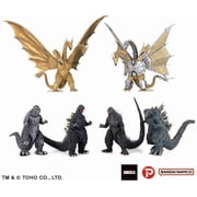 History Of Godzilla 4 Inch Static Figure Hyper Model Trading - Set of 6 Part 1