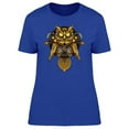 thumbnail image 1 of Art Steampunk Yellow Owl T-Shirt Women -Image by Shutterstock, Female 3X-Large, 1 of 2