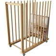 thumbnail image 1 of Art Storage Rack, Art Canvas Storage, Canvas Boards Rack Art Storage with Handle & Caster Wheels for Drawing Board, Panel, Paper Pad for Art Studios, Artworks, Gallery, 1 of 7