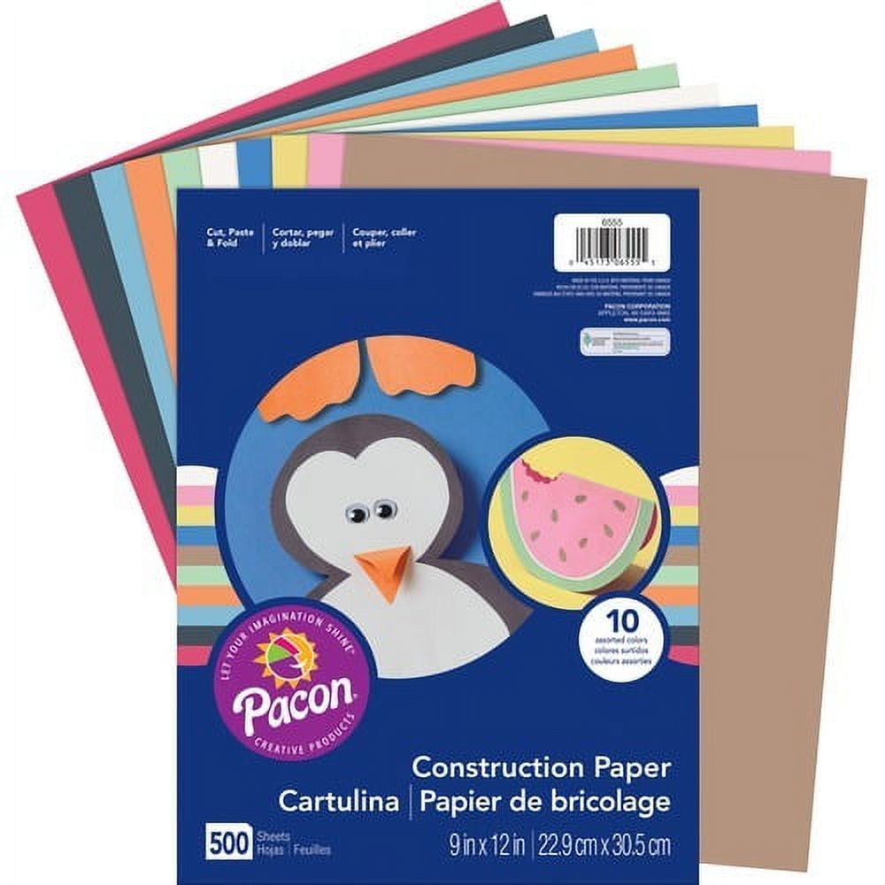  Pacon Construction Paper 76lb 12x18 50/PK Atomic Blue :  Arts, Crafts & Sewing