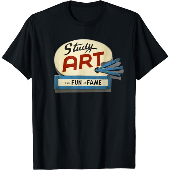 Art Student Teacher T Shirt - Vintage Sign - Study Art Shirt